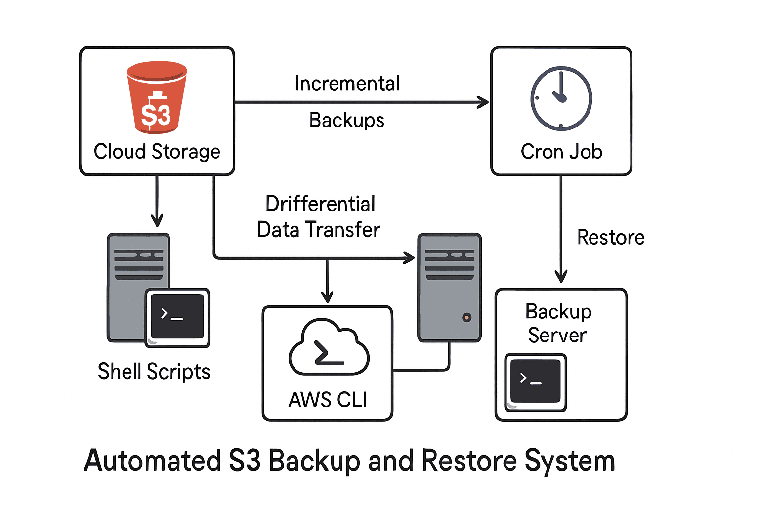 Automated S3 Backup & Restore with Shell Script